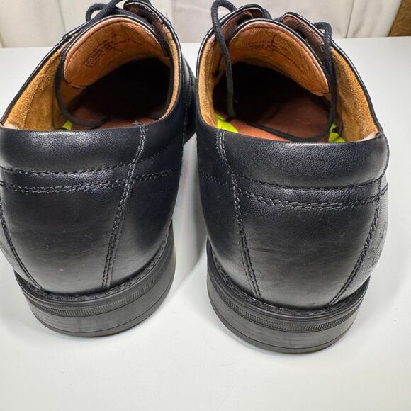 Florsheim Mens Midtown Plain Toe Wingtip Dress Shoes 12135-001 Black Size 10 D - Picture 4 of 10